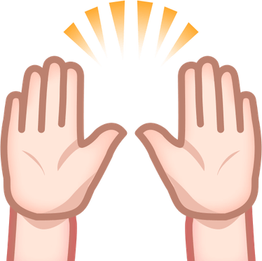 Praise Hands Emoji PNG