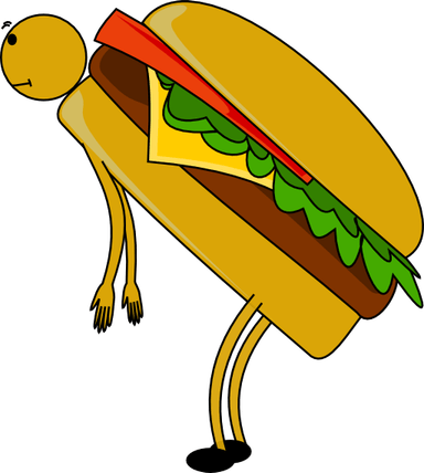 Cartoon Burger PNG
