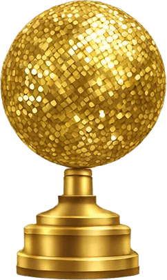 Gold Disco Ball PNG