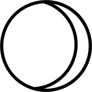 Waxing Crescent Moon PNG