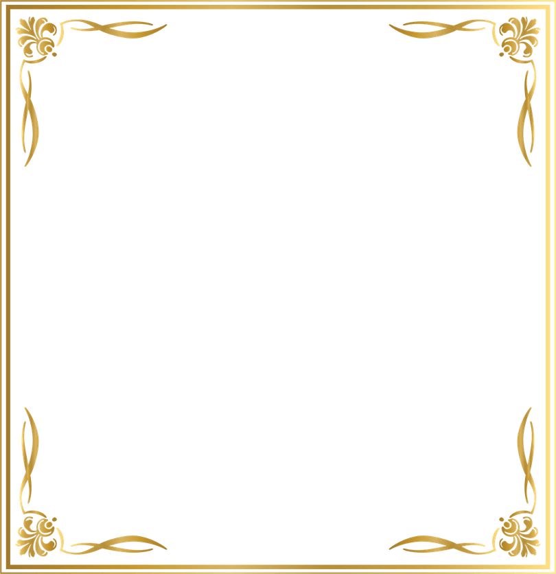 Gold Corner Border PNG