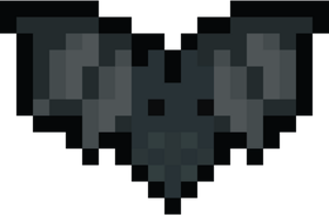 Pixel Art Bat PNG