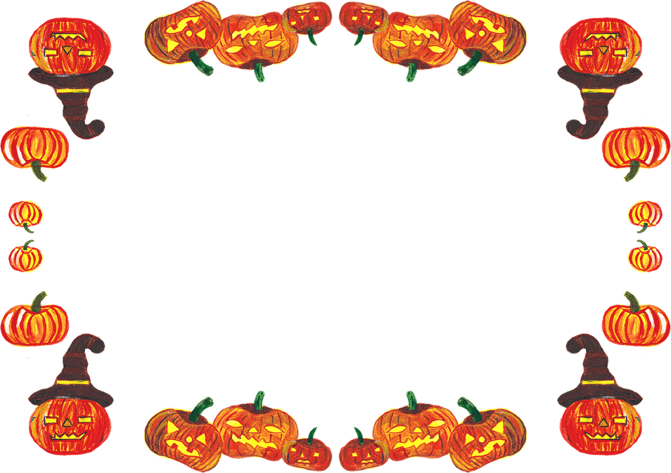 Pumpkin Border PNG