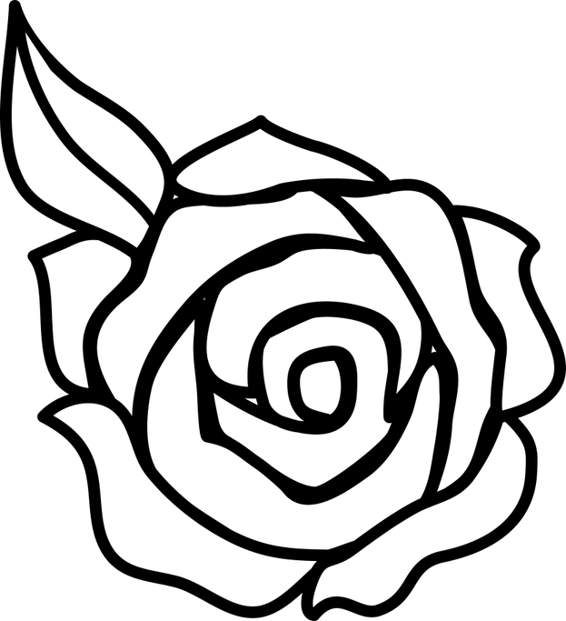 Black And White Flowers PNG