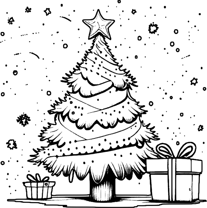 Christmas Tree Art PNG