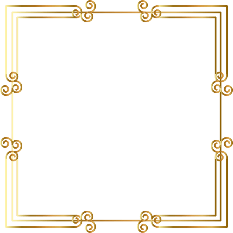 Gold Corner Border PNG