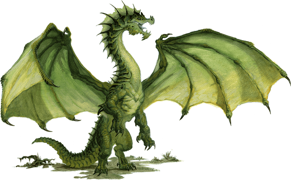 Ancient Green Dragon PNG