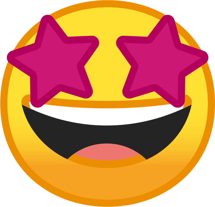 Star Eyes Emoji PNG