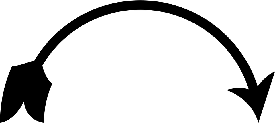 Curving Arrow PNG