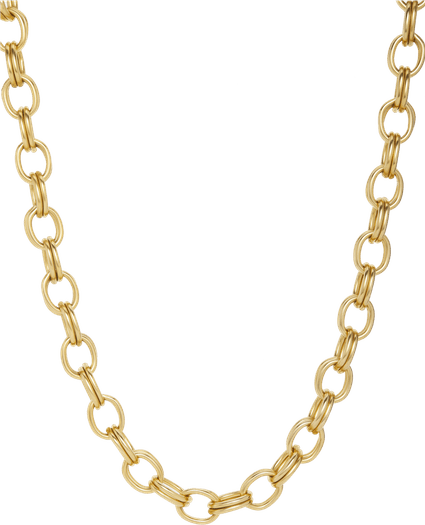 Gold Diamond Chain PNG