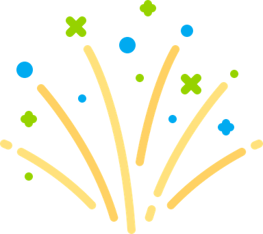 Christmas Fireworks PNG