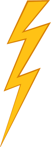 Animated Yellow Thunderbolt PNG