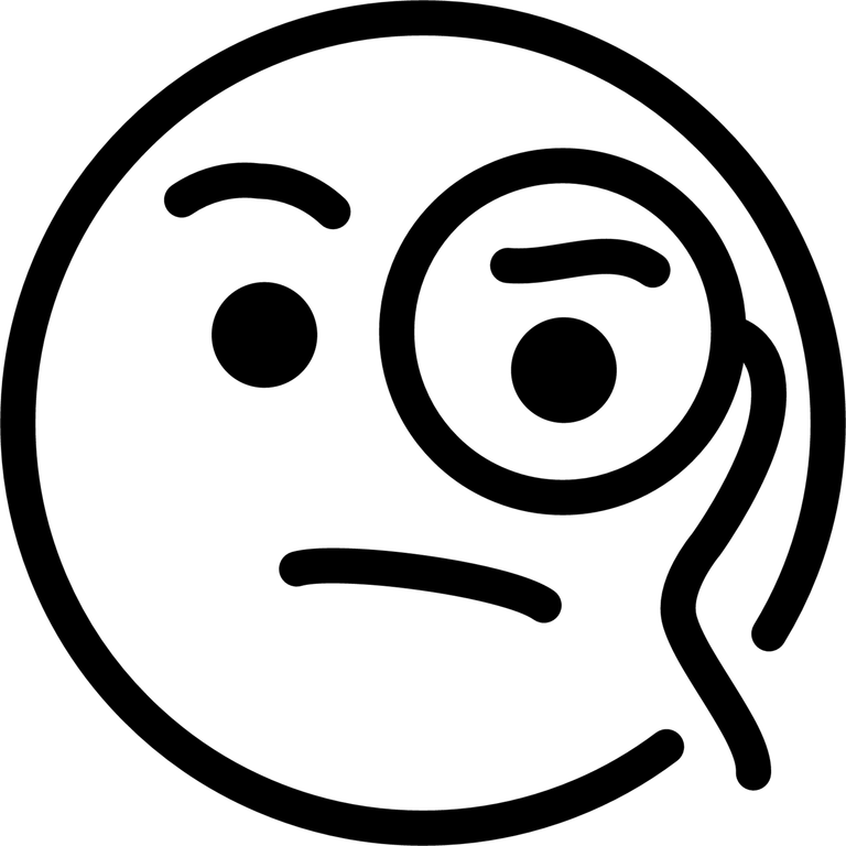 Monocle Emoji PNG