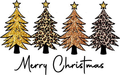 Leopard Christmas Tree PNG