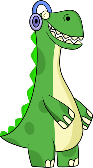 Cartoon Dinosaur Head PNG