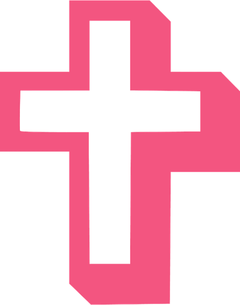Pink Cross PNG