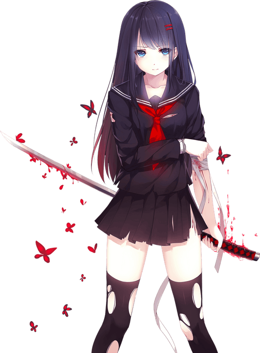 Red Eyes Anime PNG
