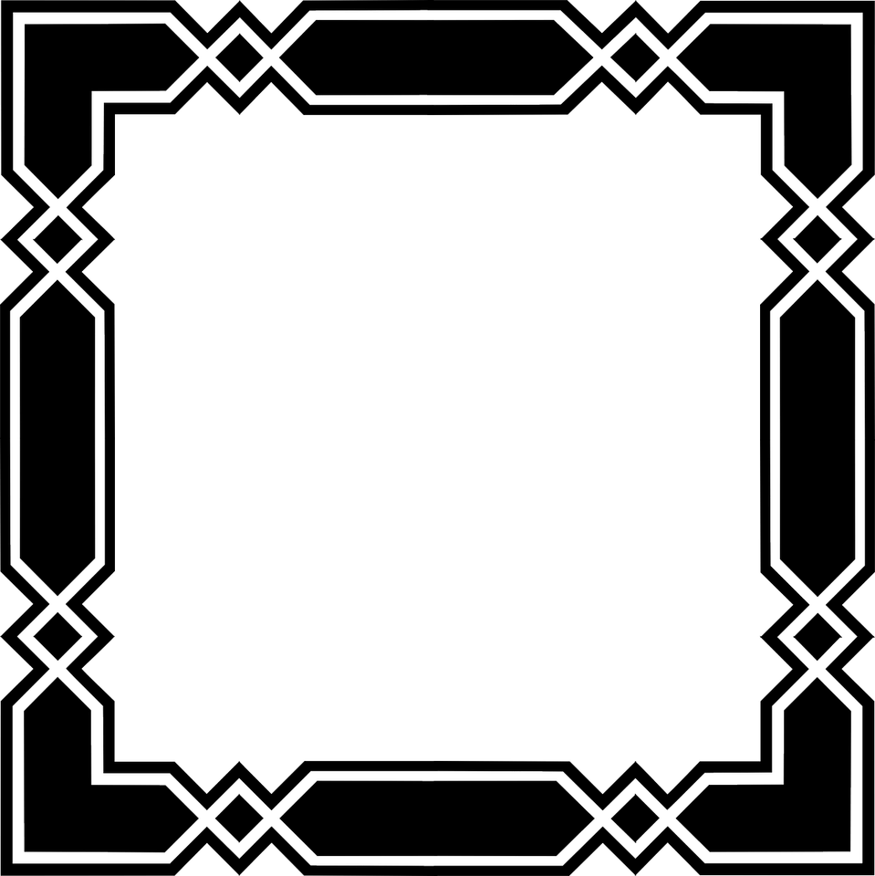 Black Square Border PNG