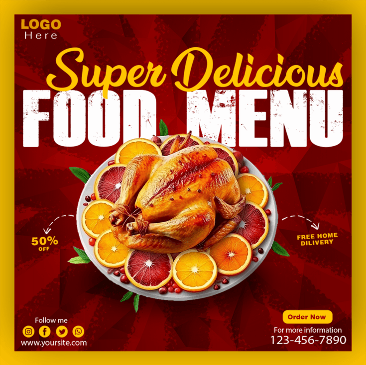 Restaurant Banner PNG