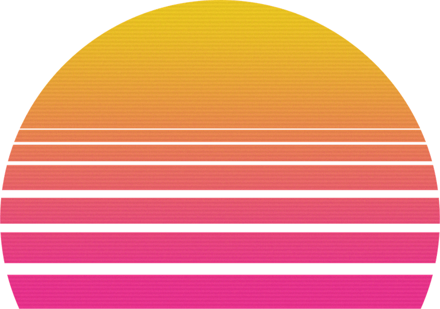 Vaporwave Sun PNG