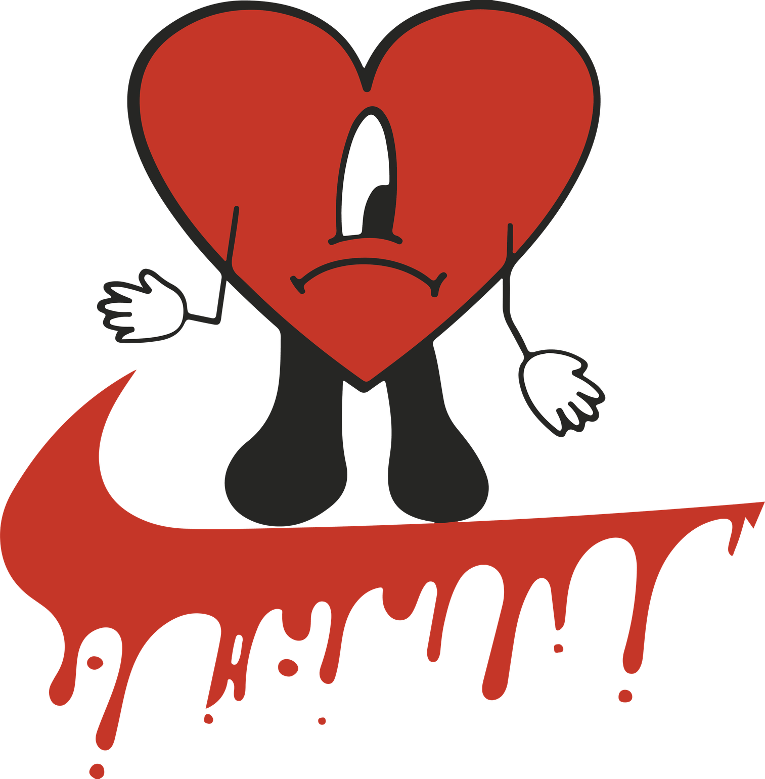 Bad Bunny Heart PNG