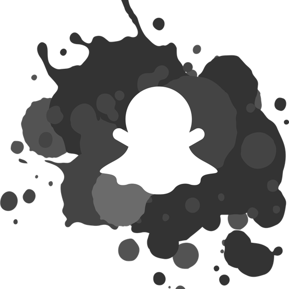 Snapchat Logo Black PNG