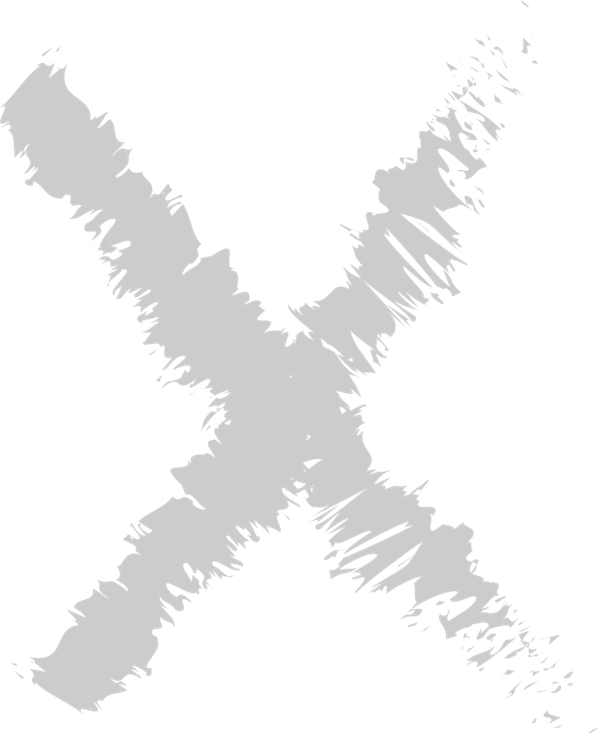 Painted X PNG