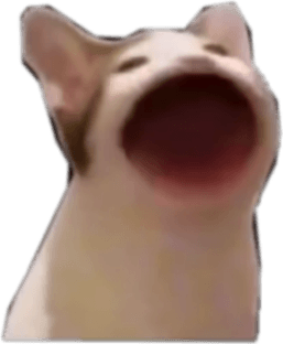 Screaming Cat PNG
