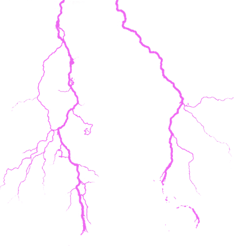 Red Lightning PNG