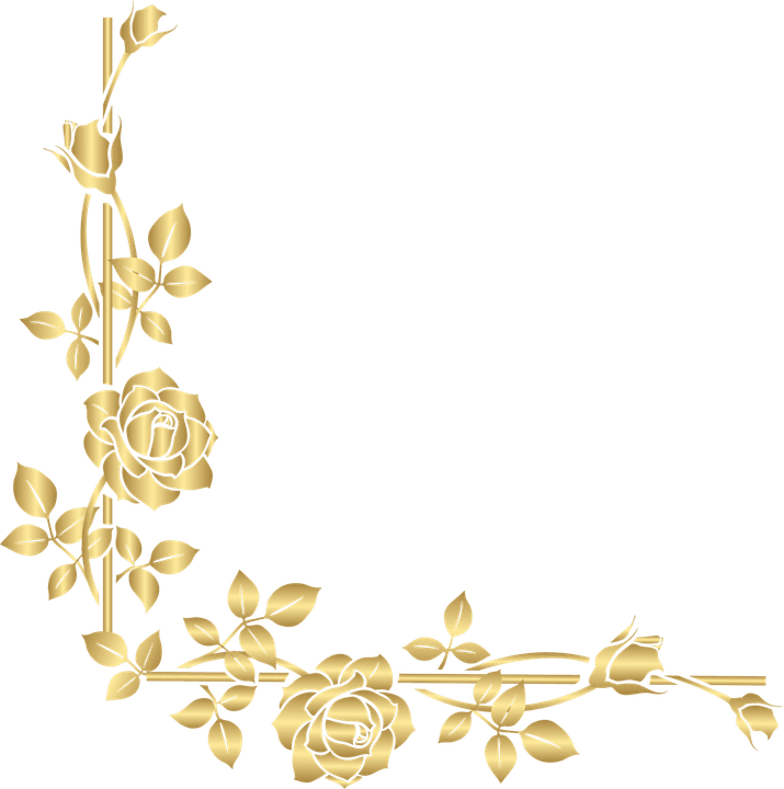 Gold Corner Border PNG