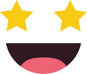 Star Eyes Emoji PNG