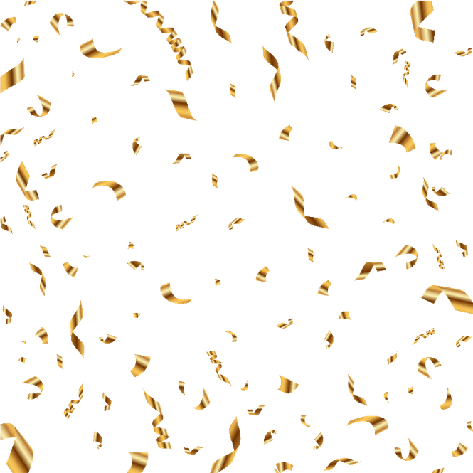 Gold Confetti PNG