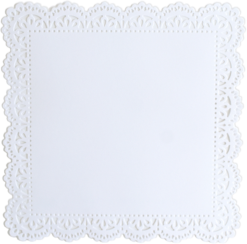 White Lace Border PNG