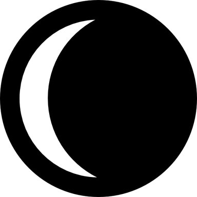 Waning Crescent Moon PNG