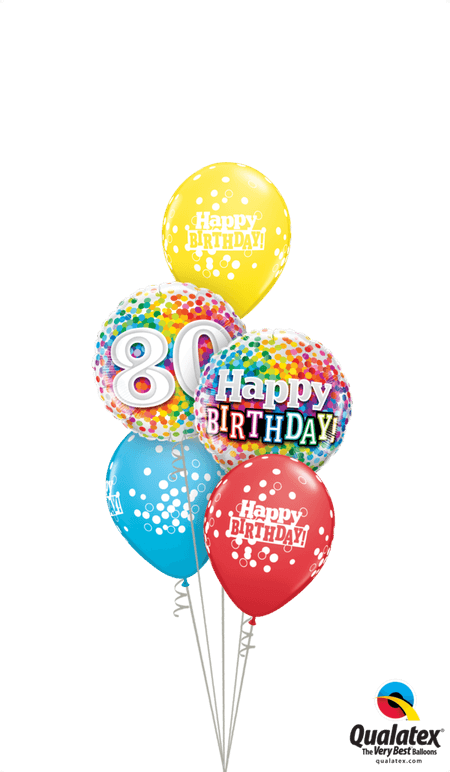 80th Birthday PNG