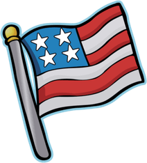 Distressed American Flag PNG