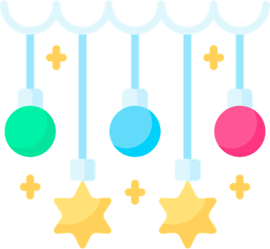 Hanging Christmas Lights PNG