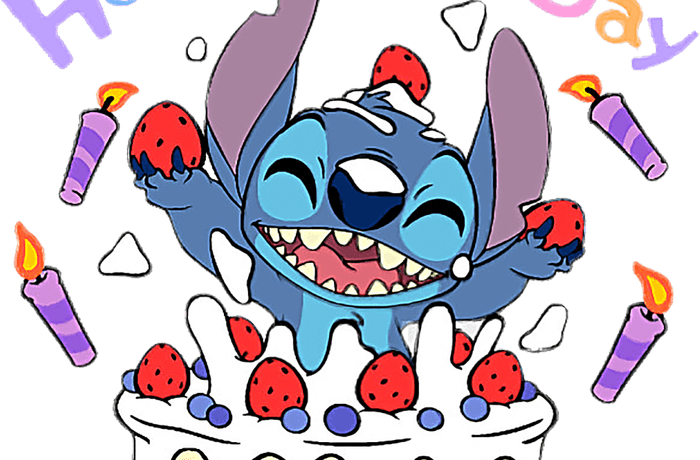 Convite Stitch PNG