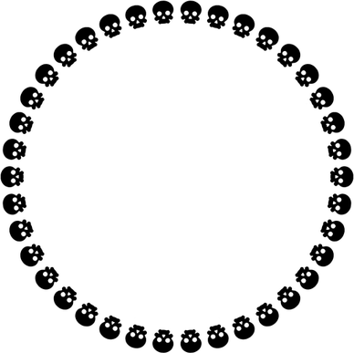 Skull Border PNG
