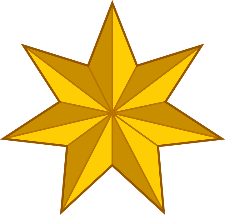 7 Pointed Star PNG