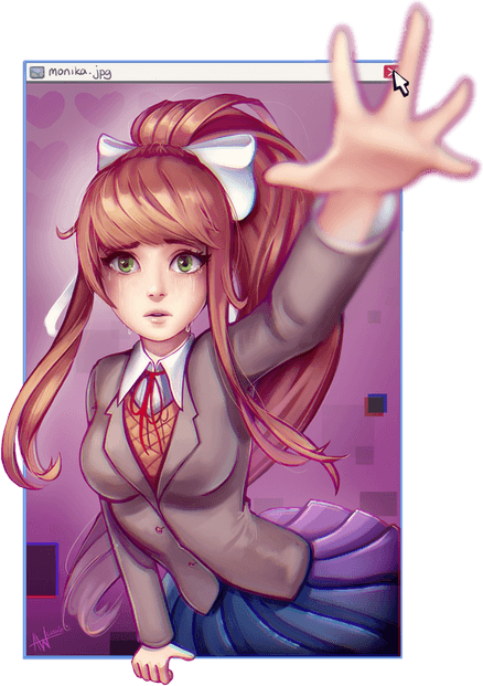 Just Monika PNG