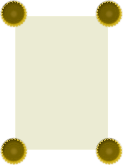 Black And Gold Border PNG