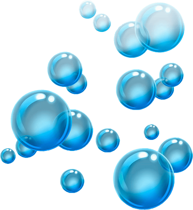 Blue Bubbles PNG