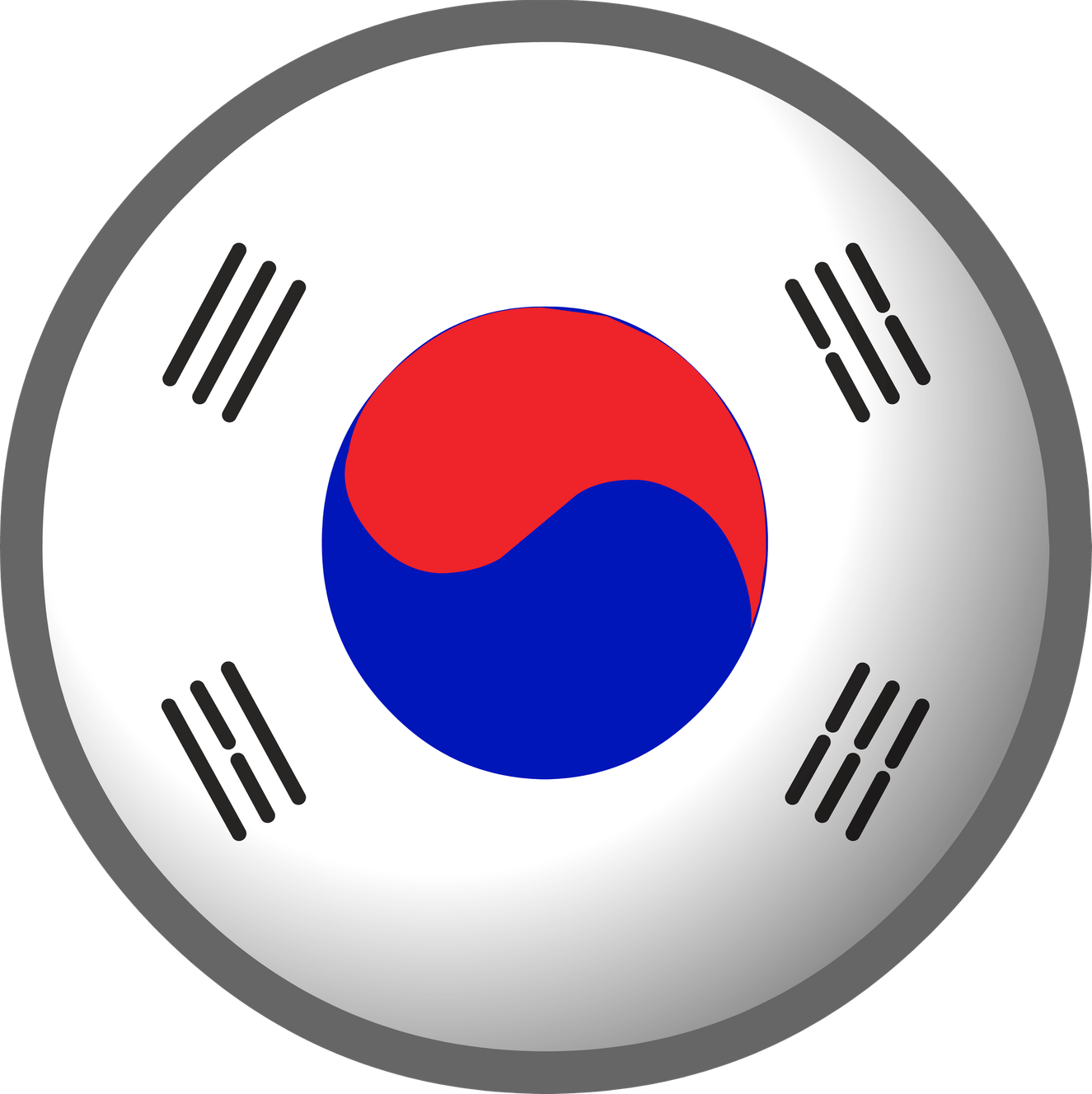 South Korea Flag PNG