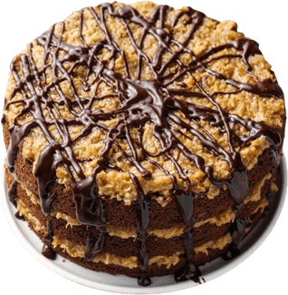 German Chocolate Cake PNG