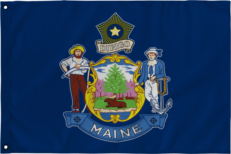 Maine Flag PNG