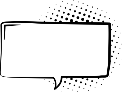 Half Text Bubble PNG