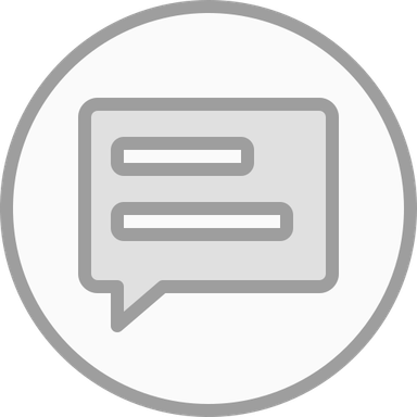 Grey Text Bubble PNG