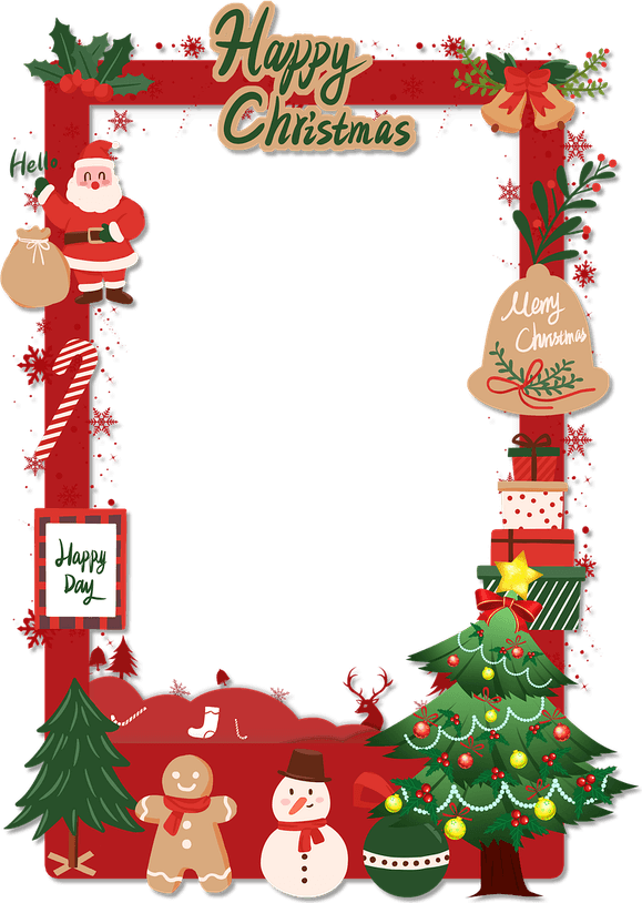 Christmas Card Border PNG