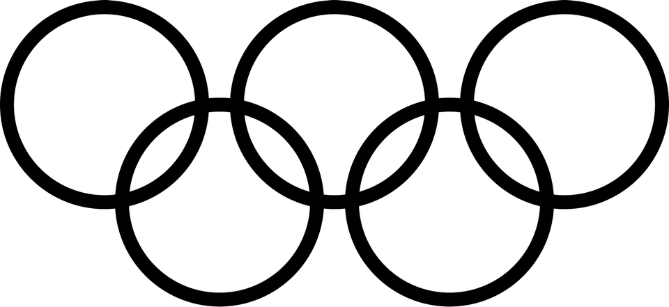 Olympic Rings Black PNG